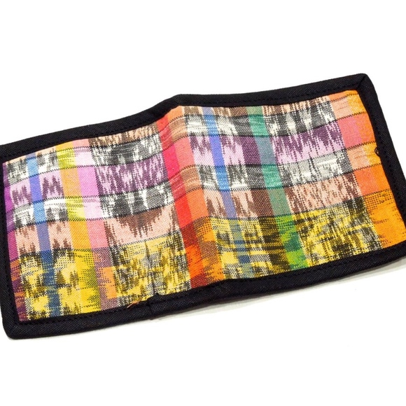 VTG 80's Guatemalan Hand Woven Bifold Wallet - Picture 3 of 4